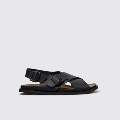 Lluc Sandal Sandales en cuir marron Pour homme.