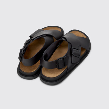 Lluc Sandal Sandales en cuir marron Pour homme.