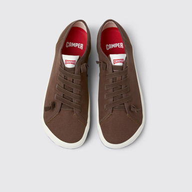 Peu Rambla II Sabatilles esportives de teixit marrons Per a home.