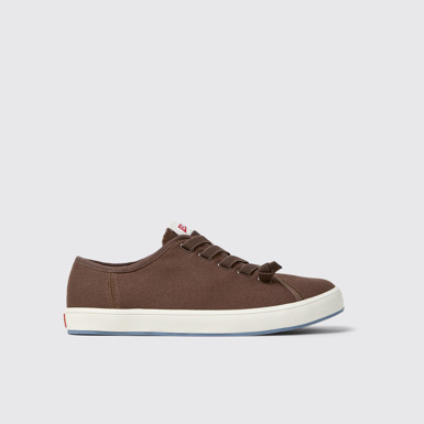 Peu Rambla II Sabatilles esportives de teixit marrons Per a home.