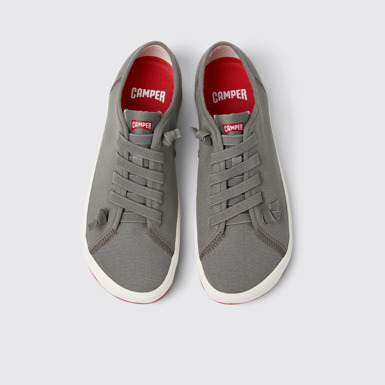 Peu Rambla II Sneakers tejido grises para hombre.