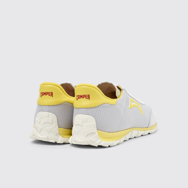 Back view of Drift Walk Multicolor Textile and Nubuck Leather Sneakers for Men.