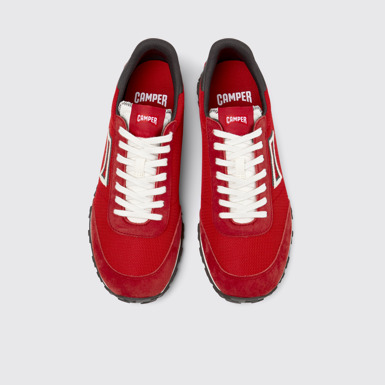 Overhead view of Drift Walk Multicolor Textile and Nubuck Sneakers for Men.