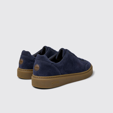 Back view of Runner Twentyfive Blue Suede Sneakers for Men.