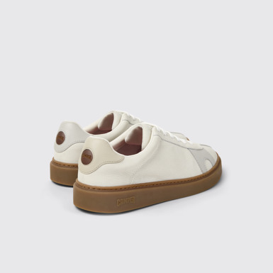 Back view of Twins Multicolor Leather Sneakers for Men.