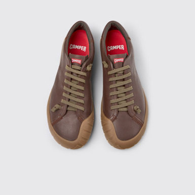 Peu Path+ Zapatos de piel marrones para hombre.