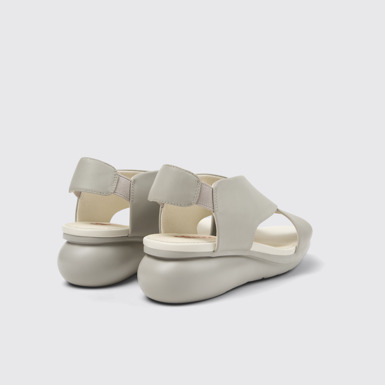 Back view of Balloon Grey sandal for women