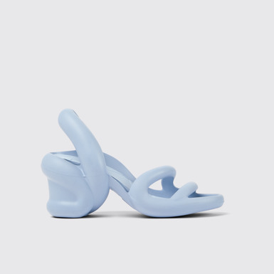 Side view of Kobarah Light blue unisex sandal