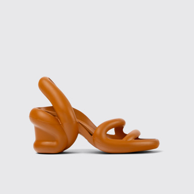 Side view of Kobarah Brown unisex sandal