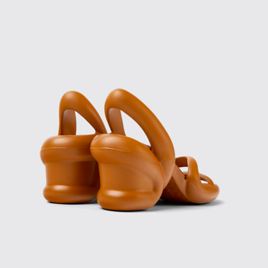 Back view of Kobarah Brown unisex sandal