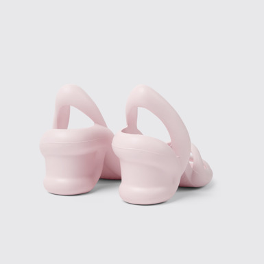 Back view of Kobarah Pastel Pink unisex sandals