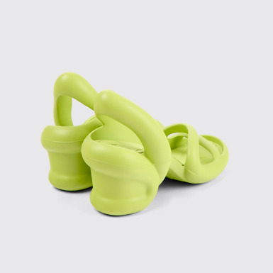 Back view of Kobarah Lime unisex sandals