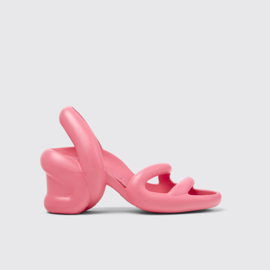 Side view of Kobarah Pink Sandals for Women.