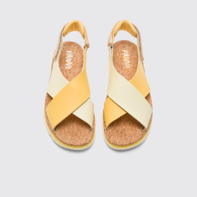 Overhead view of Twins Multicoloured sandal for women