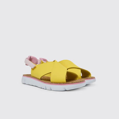 Oruga Sandalias amarillas y rosas para mujer