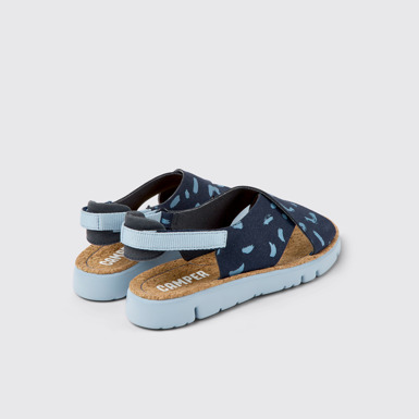 Oruga Sandalias multicolor de nobuk y tejido para mujer