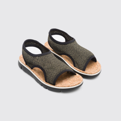 Front view of Oruga Multicolor Sandals for Women