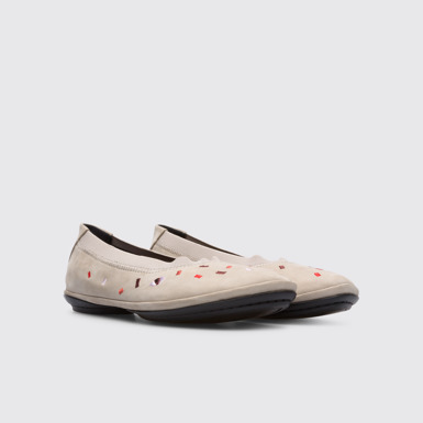 Front view of Twins Grey TWINS ballerina for women