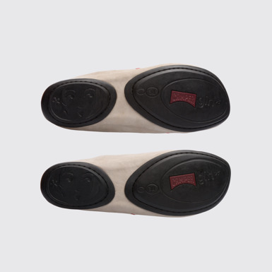 The sole of Twins Grey TWINS ballerina for women