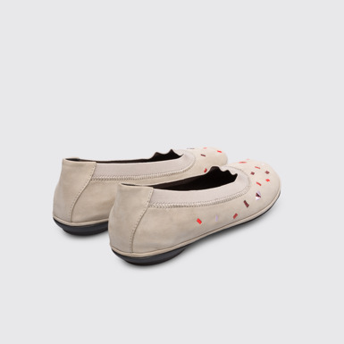 Back view of Twins Grey TWINS ballerina for women