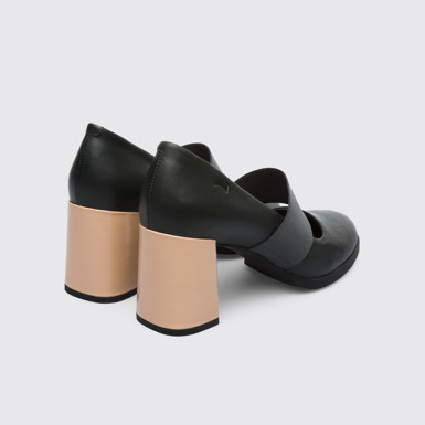 Back view of Kara Grey Heels for Women