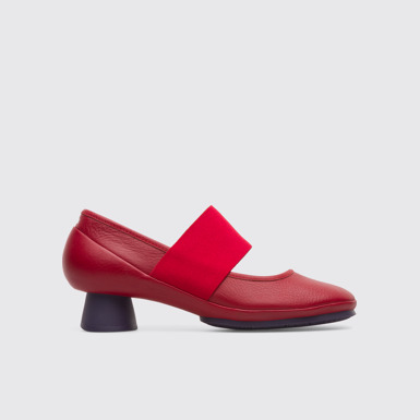Side view of Alright Red Heels for Women