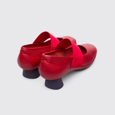 Back view of Alright Red Heels for Women