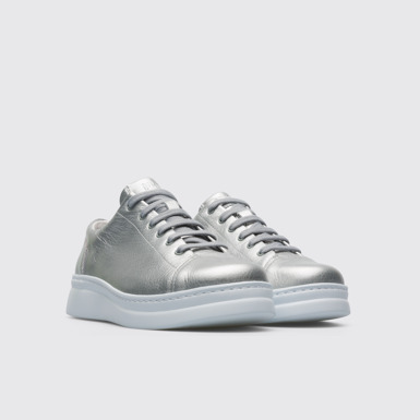 Front view of Runner Up Grey Sneakers for Women