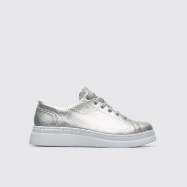 Side view of Runner Up Grey Sneakers for Women