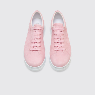 Overhead view of Runner Up Pink Sneakers for Women