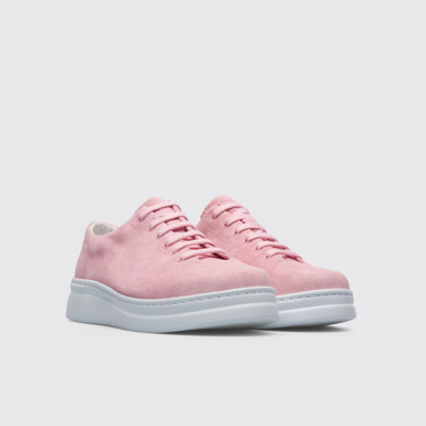 Front view of Runner Up Pink Sneakers for Women