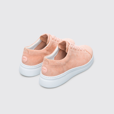 Back view of Runner Up Pink sneaker for women