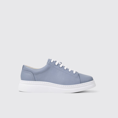 Runner Up Zapatillas de piel azules para mujer.