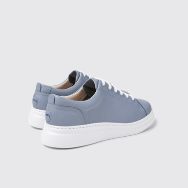 Runner Up Zapatillas de piel azules para mujer.