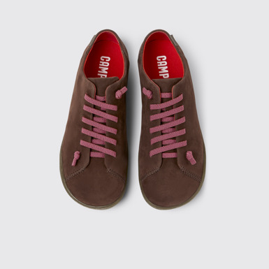 Peu Zapatos cafés de nobuk para mujer