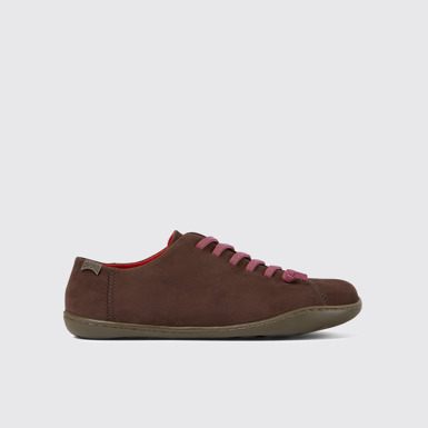 Peu Zapatos cafés de nobuk para mujer