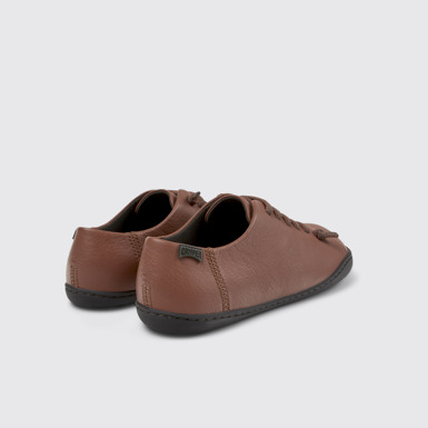 Back view of Peu Red Leather Shoes for Women