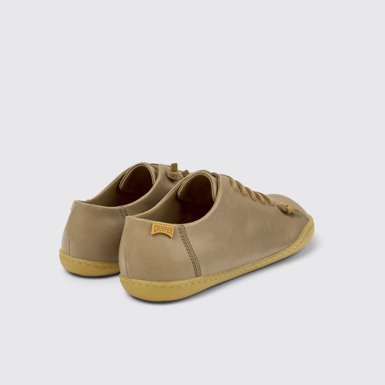 Back view of Peu Brown Leather Shoes for Women