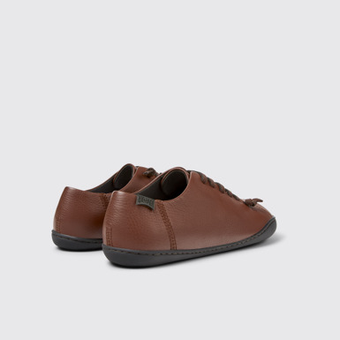 Back view of Peu Red Leather Shoes for Women