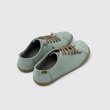 Back view of Peu Green Nubuck Women's Shoe.