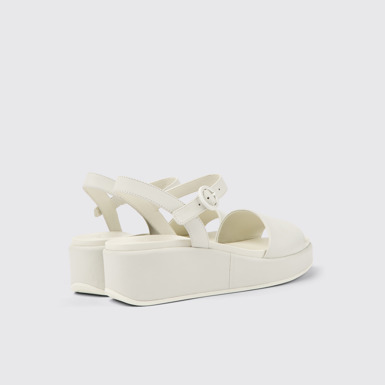 Misia Sandalias de piel blancas para mujer