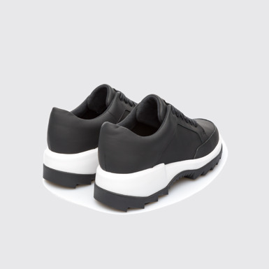 Back view of Helix Black Sneakers for Women