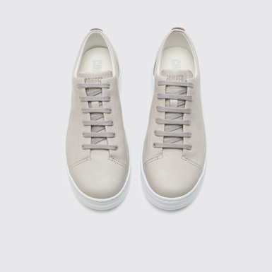 Overhead view of Runner Up Grey sneaker for women