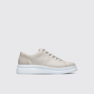 Side view of Runner Up Grey sneaker for women