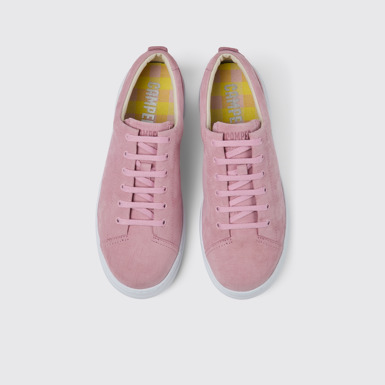 Runner Up Rosafarbener Damensneaker aus Nubukleder