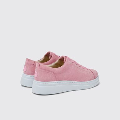 Runner Up Rosafarbener Damensneaker aus Nubukleder