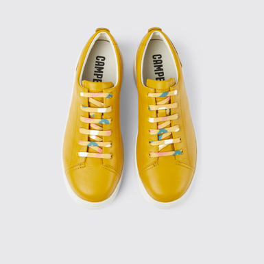 Runner Up Sneakers amarillos de piel para mujer