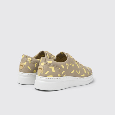 Back view of Runner Up Multicolored nubuck sneakers for women