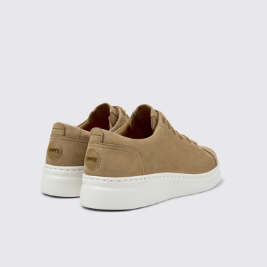 Back view of Runner Up Brown Nubuck Sneaker for Women
