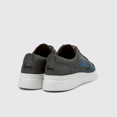 Back view of Twins Multicolor Recycled Leather Sneakers for Women.